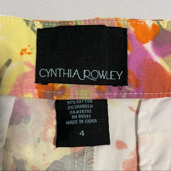 Cynthia Rowley Floral Shorts Size 4 - Picture 4 of 4